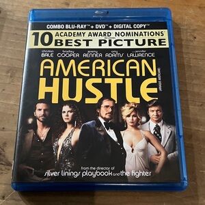American Hustle Blu-ray and DVD Combo Pack - used like new